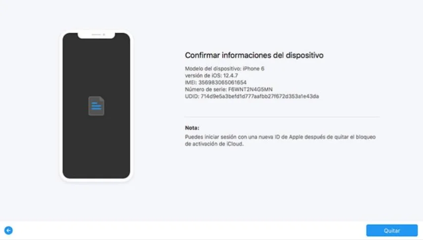 click start remove to remove the icloud lock
