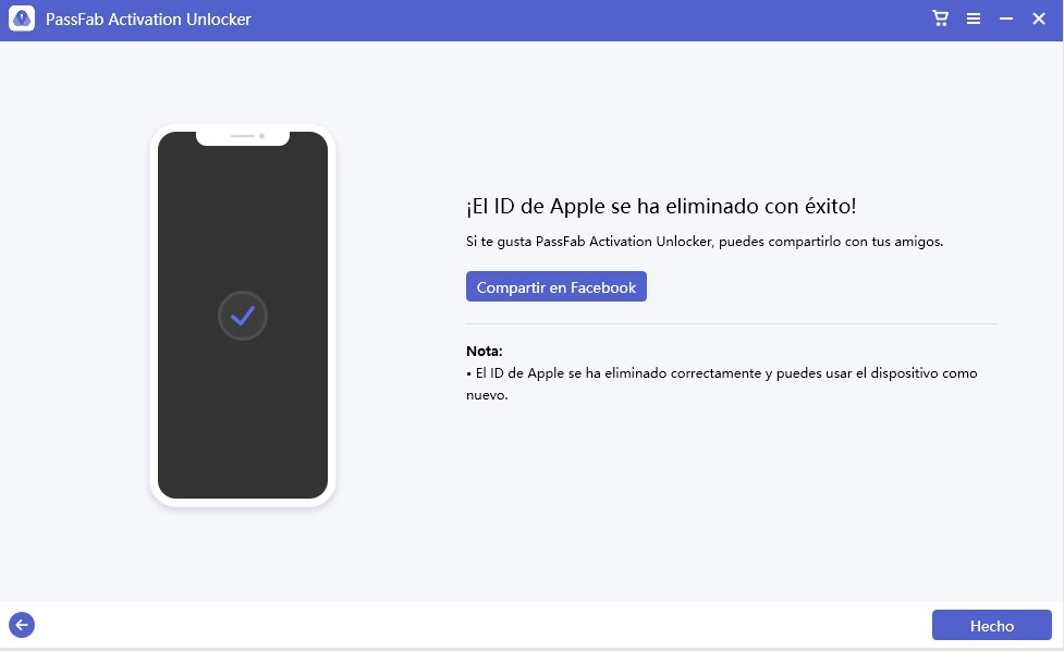 passfab-activation-unlocker-id-de-apple-se-ha-eliminado-con-exito