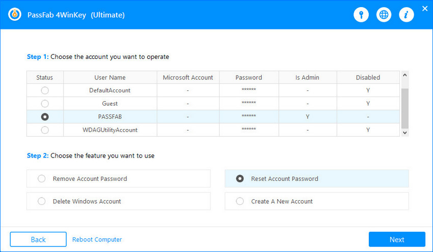 restablecer contraseña windows con 4winkey