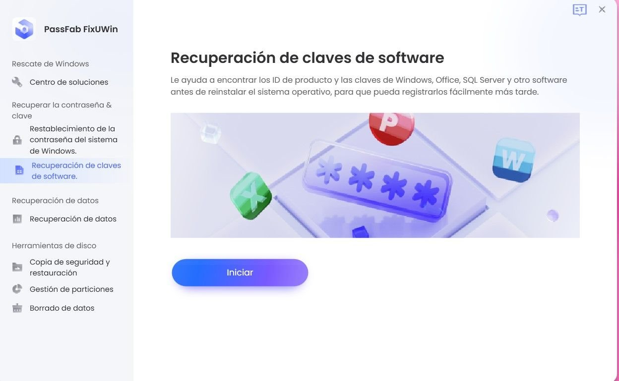recovery software key