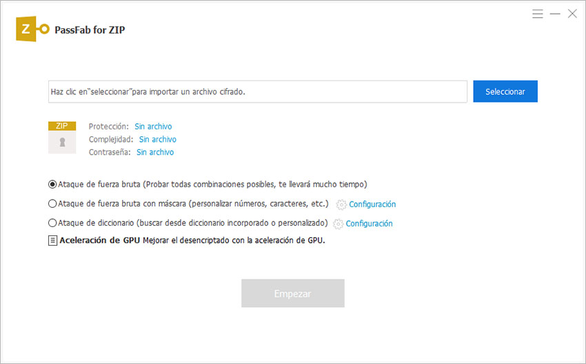 software para quitar contraseña de zip