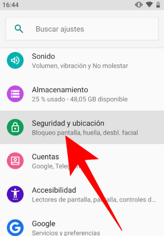 Configurar PIN de respaldo en Ajustes de seguridad de Android