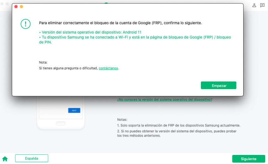 Confirm device os version