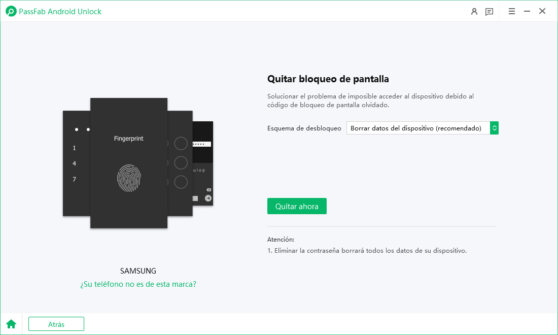 Selecciona el modelo de tu teléfono de la lista proporcionada