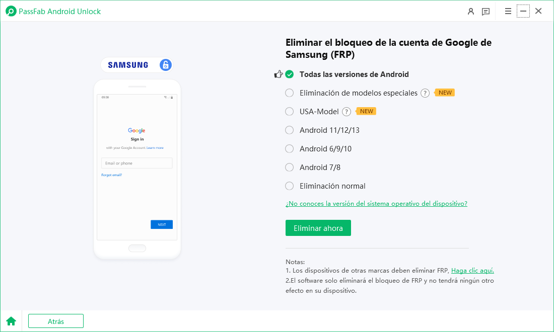 Luego haz clic en Iniciar