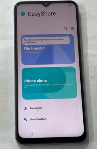 Configura Easy Share en el teléfono bloqueado