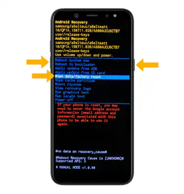 Entra al Modo Recuperación