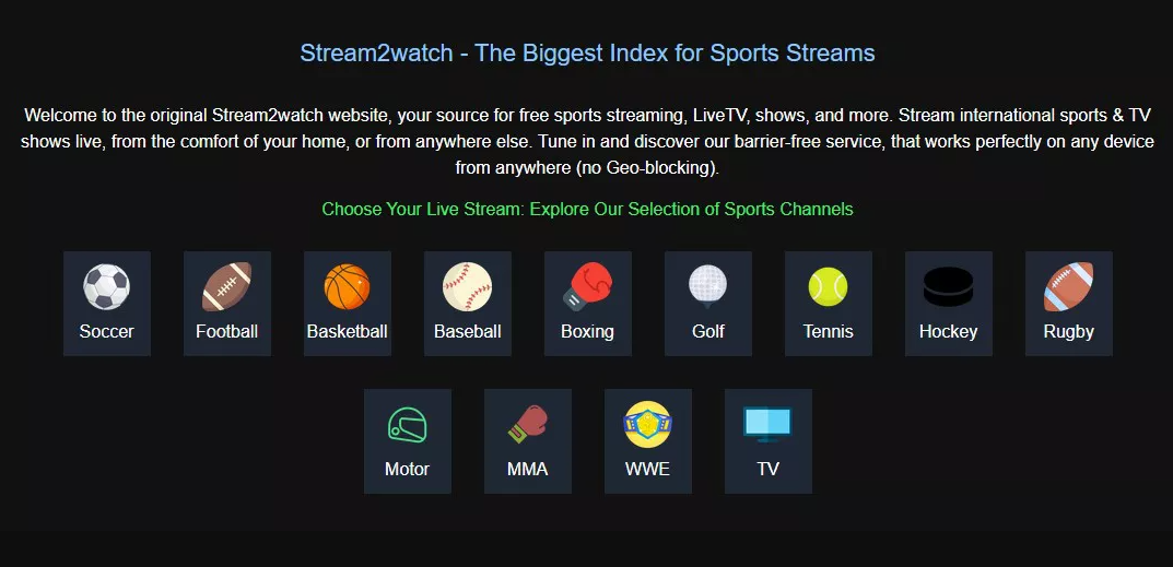 ver fútbol Gratis con stream2watch