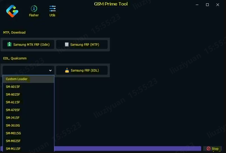 Conecta el dispositivo en modo Download u Odin