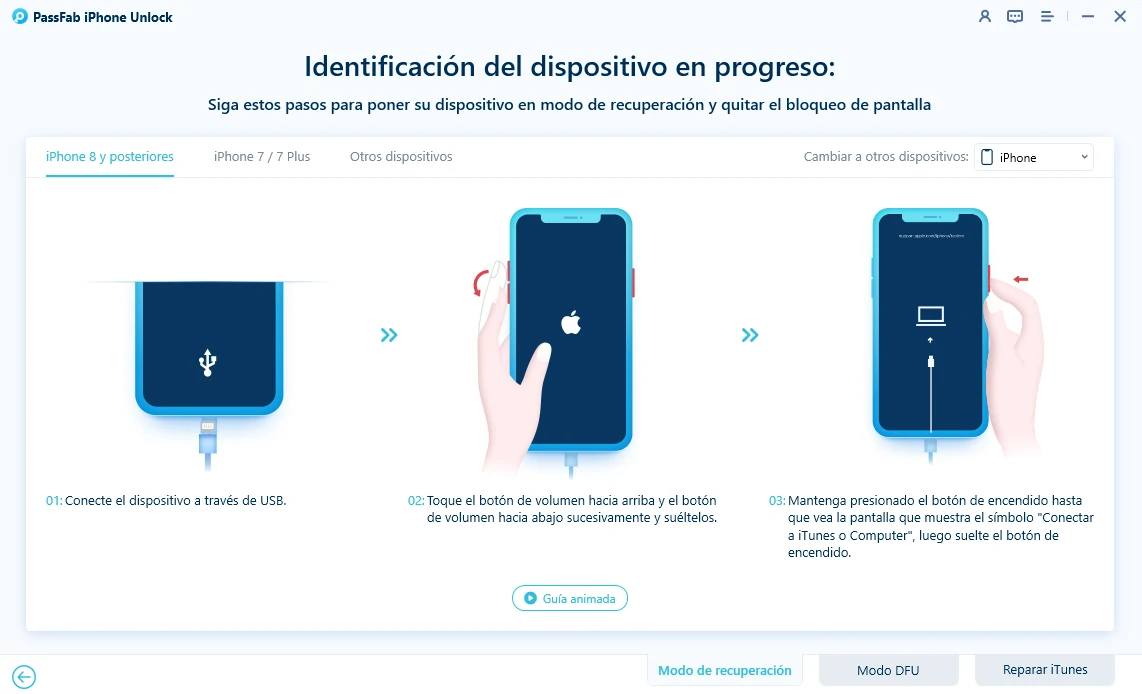 Guía para entrar en Modo Recuperación