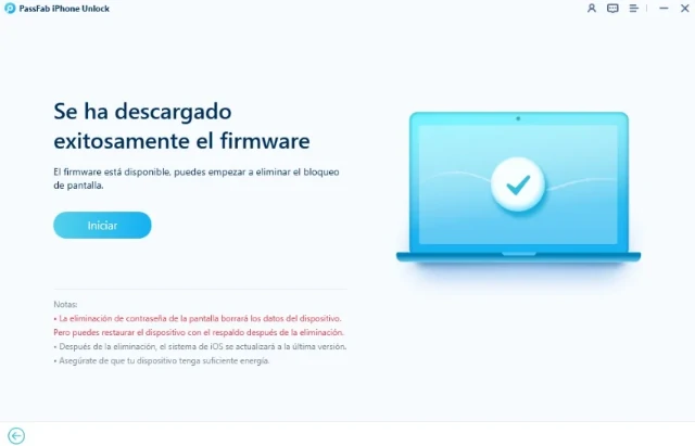 deacarga el firmware
