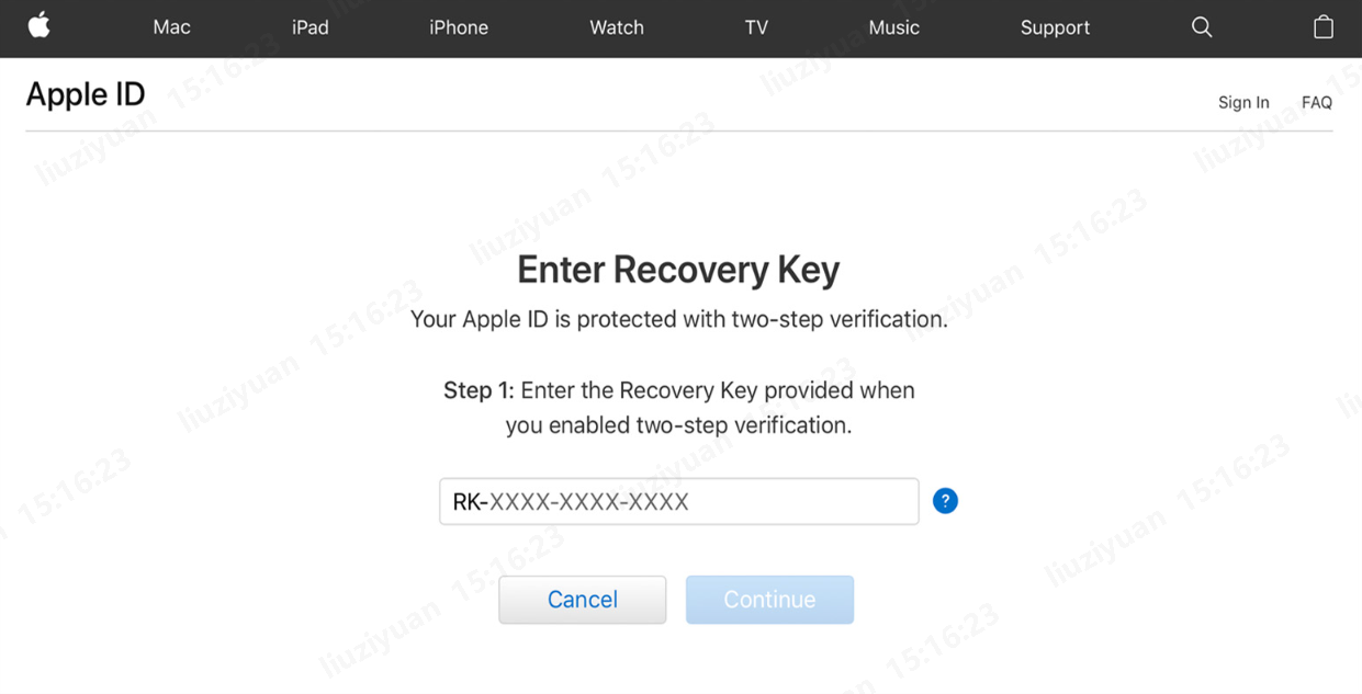 Recuperar Apple ID con Recovery Key-2