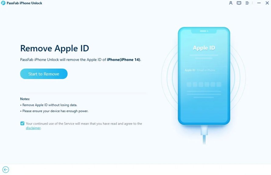 Elimina la cuenta de iCloud
