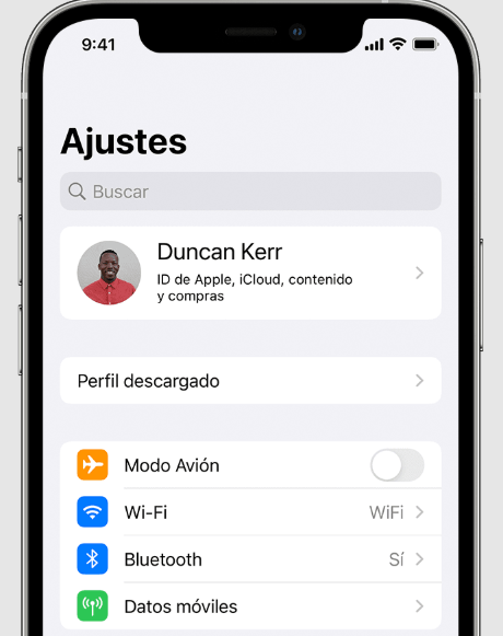 Abre la aplicación Ajustes en tu iPhone
