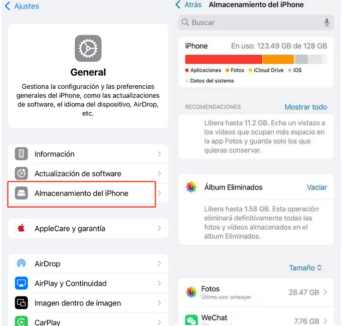 Libera espacio de almacenamiento 27 beta