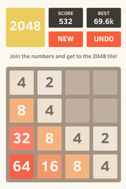 2048 Rompecabezas Matemático