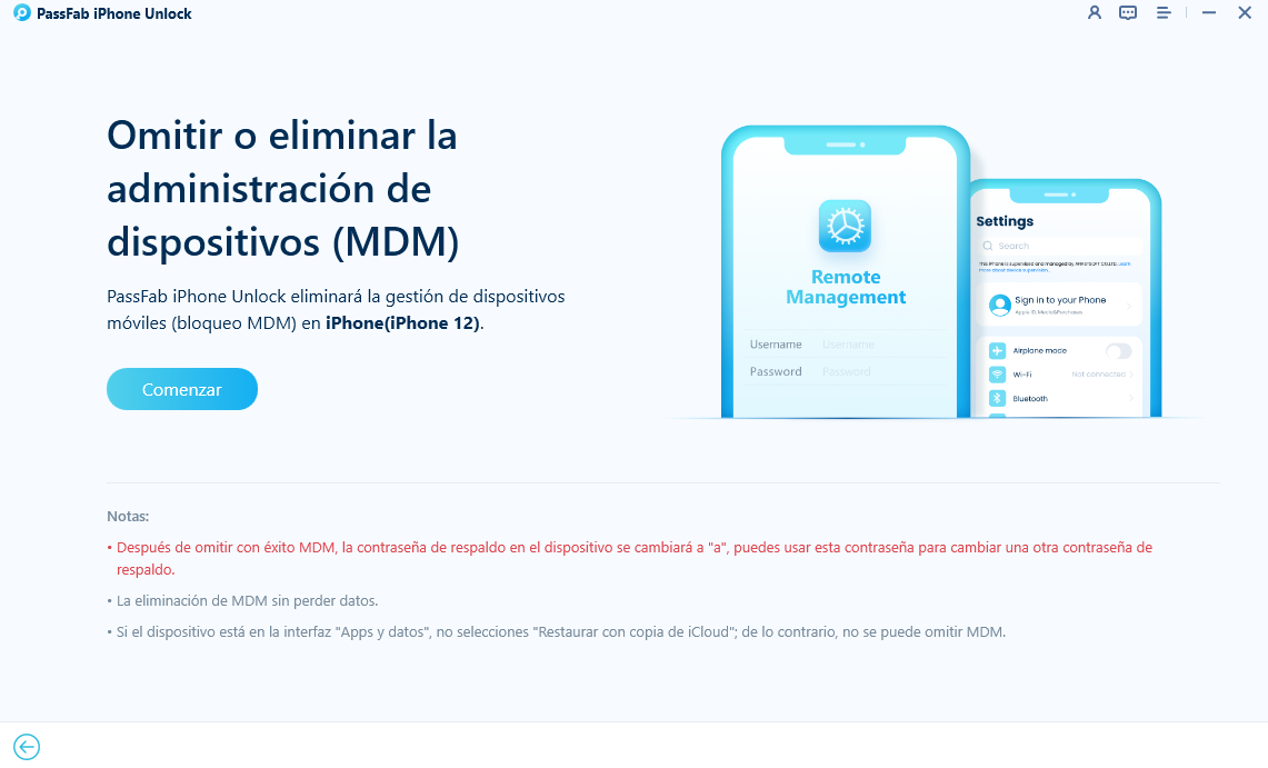 Empieza a quitar el MDM