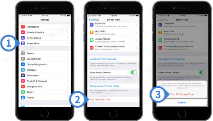 Ejemplo de una imagen de uso con límite de tiempo (desactivada)