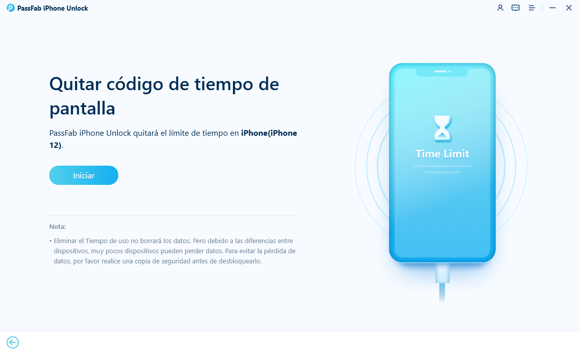 Elimina el código de Tiempo de Uso