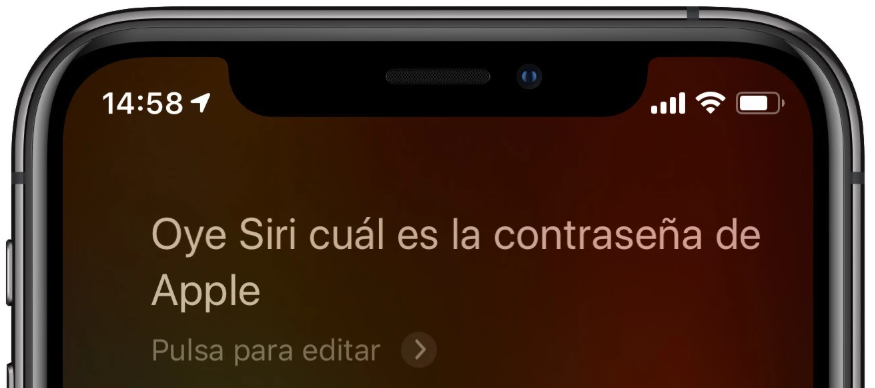 saber mi contrasena con siri.
