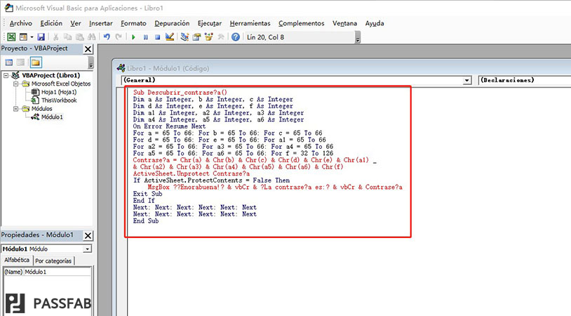 desbloquear archivos excel con macros