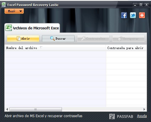 software para recuperar las contraseñas olvidadas de excel para abrirlo