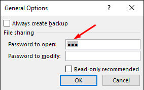 contraseña para abrir se borra