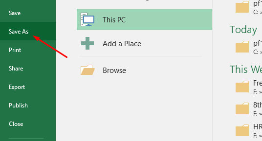 utiliza guardar como para eliminar password excel