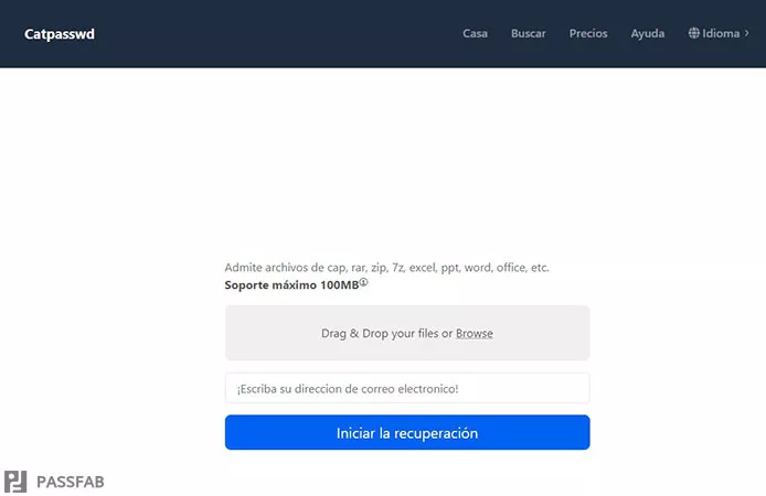 descifrar la contraseña de un archivo RAR online