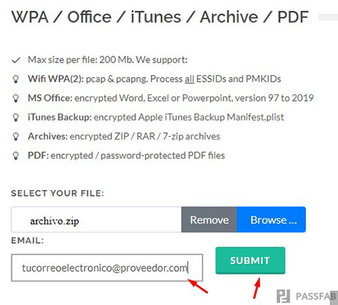 como crack los archivos .rar protegidos online