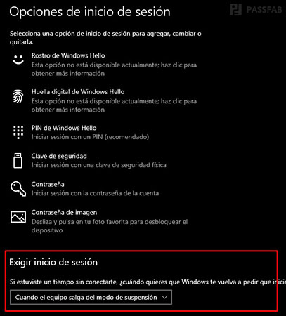 exigir inicio de sesion en windows 10