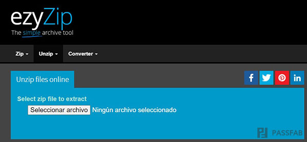 descomprimir zip protegido con contrasena en linea