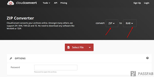 como borrar contraseñas de archivos de forma .zip en linea