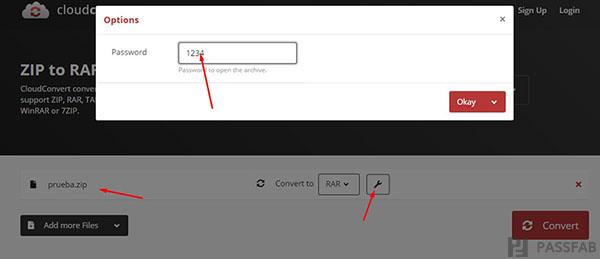borrar la contraseña de archivo .zip en linea