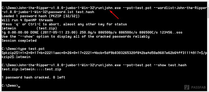 descomprimir los archivos .zip con contrasena